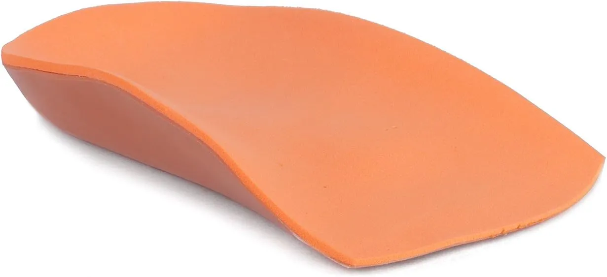 3/4 Length Orange Arch Support Insoles, 25-27 (9 Toddler / 10 Little Kid)