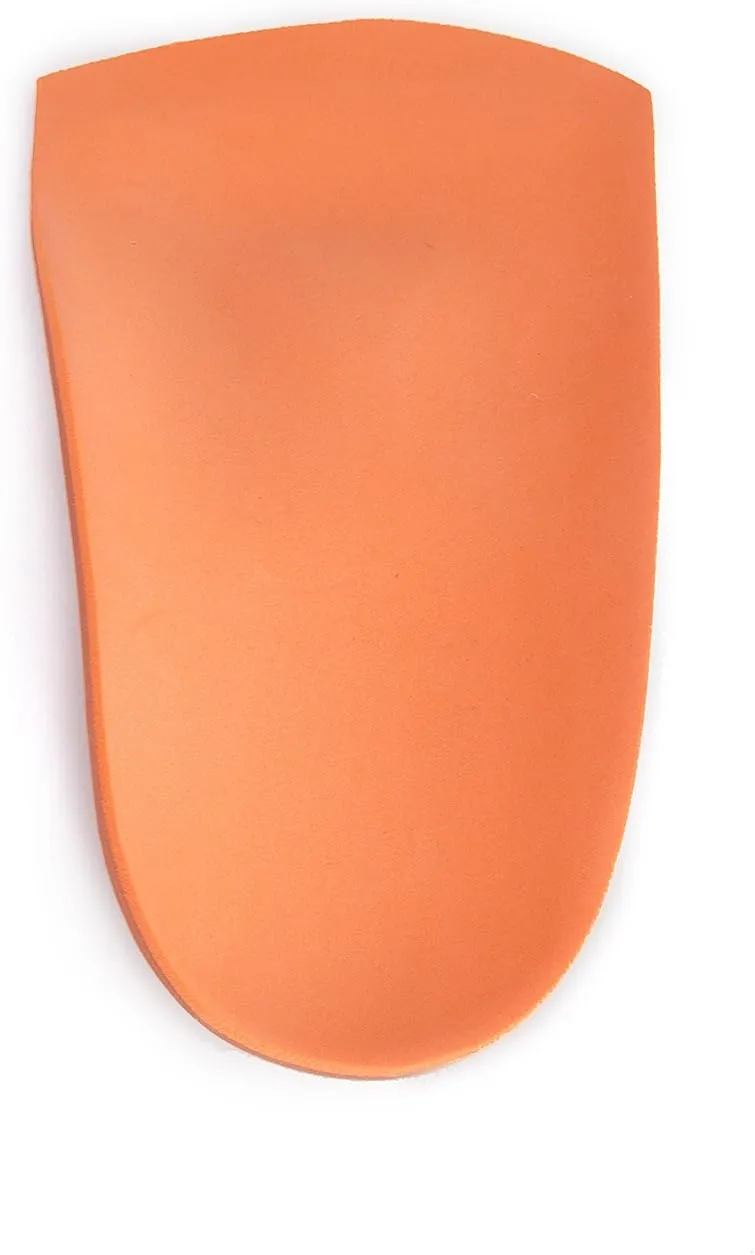 3/4 Length Orange Arch Support Insoles, 25-27 (9 Toddler / 10 Little Kid)
