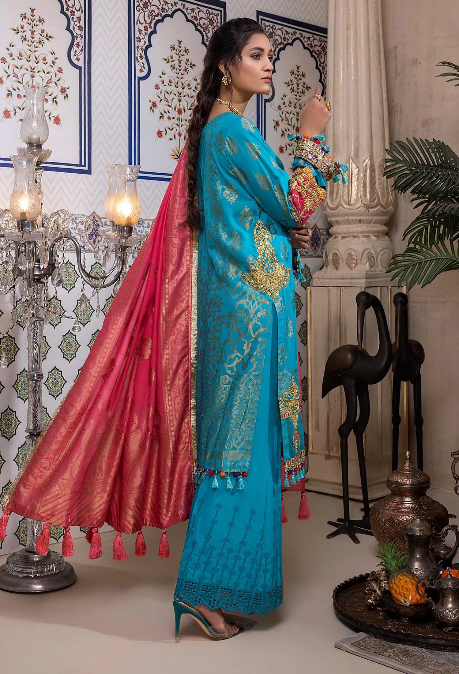 Adan's Libas Naqsh · Schiffli Embroidered Jacquard Lawn Collection – Cherry Blossom