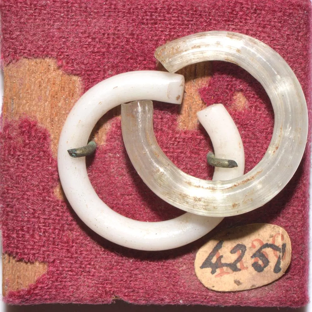 An Egyptian Glass Earring, New Kingdom, Late 18th - 19th Dynasty, ca. 1550 - 1290 BCE