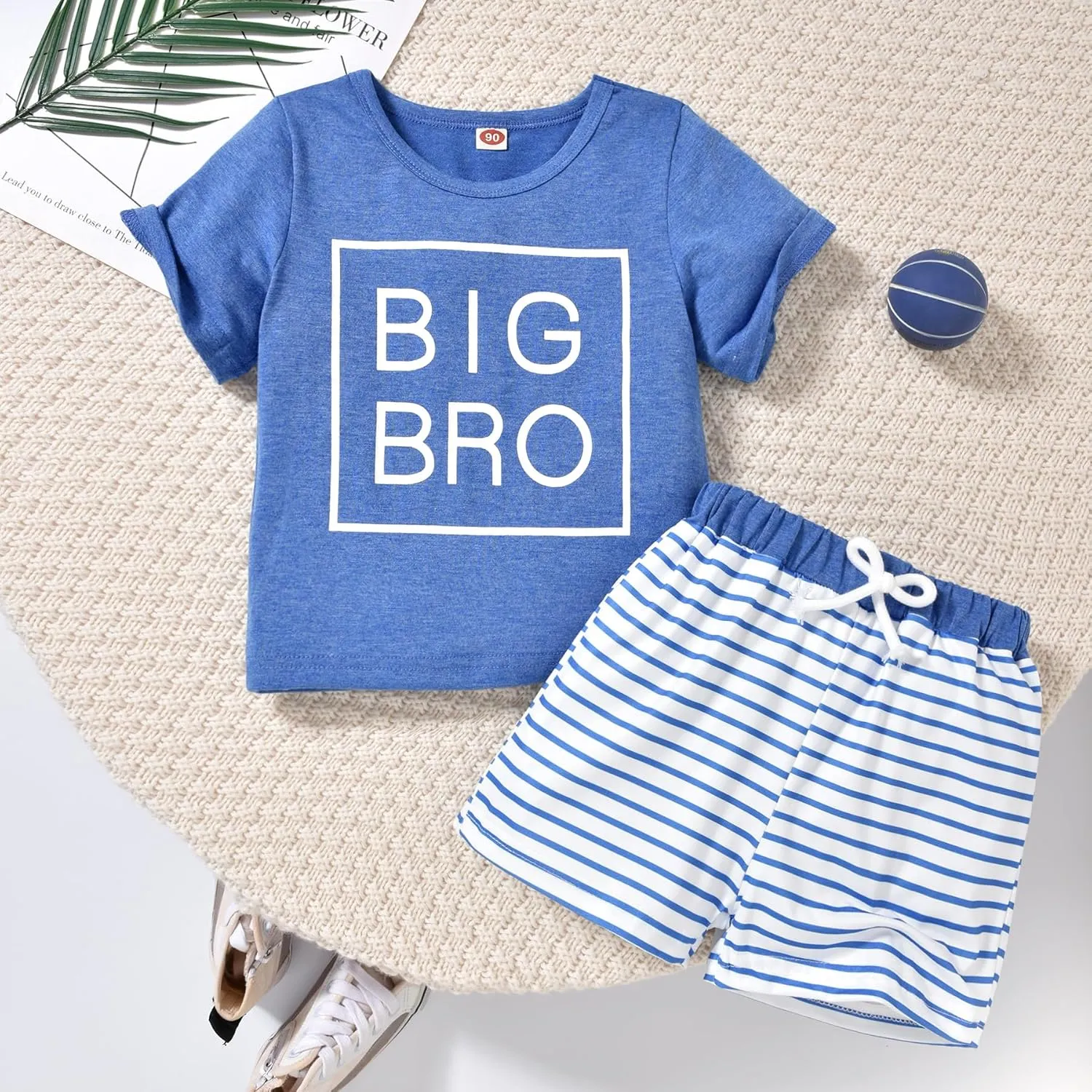 Baby Boy Matching Outfits Big Brother/Little Brother T-shirt Short Pants Summer Matching Outfits