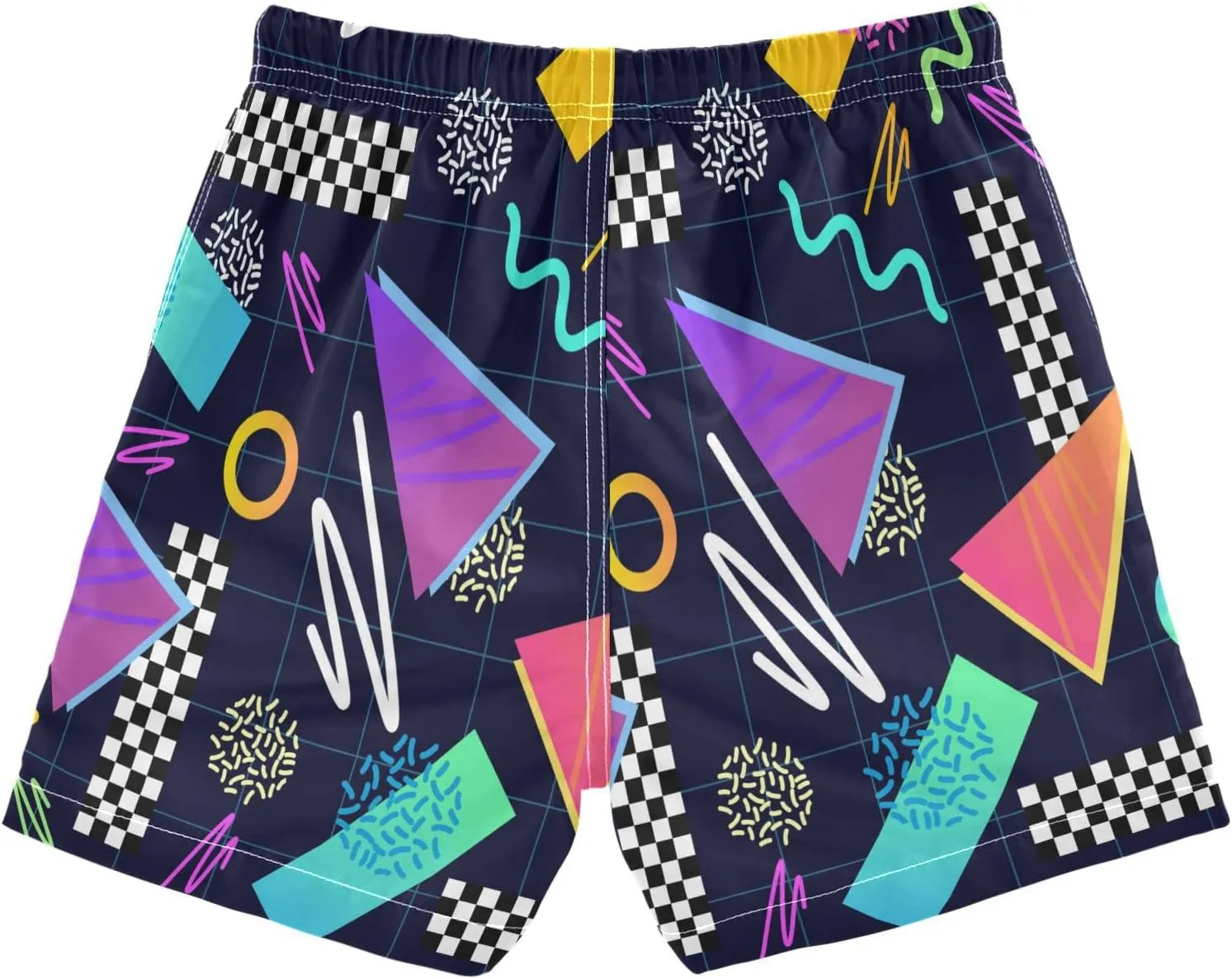 Boccsty Blue Ice Cream Drip Boys Swim Trunks Baby Kids Swimwear Summer Toddler Beach Board Shorts 2T-XL