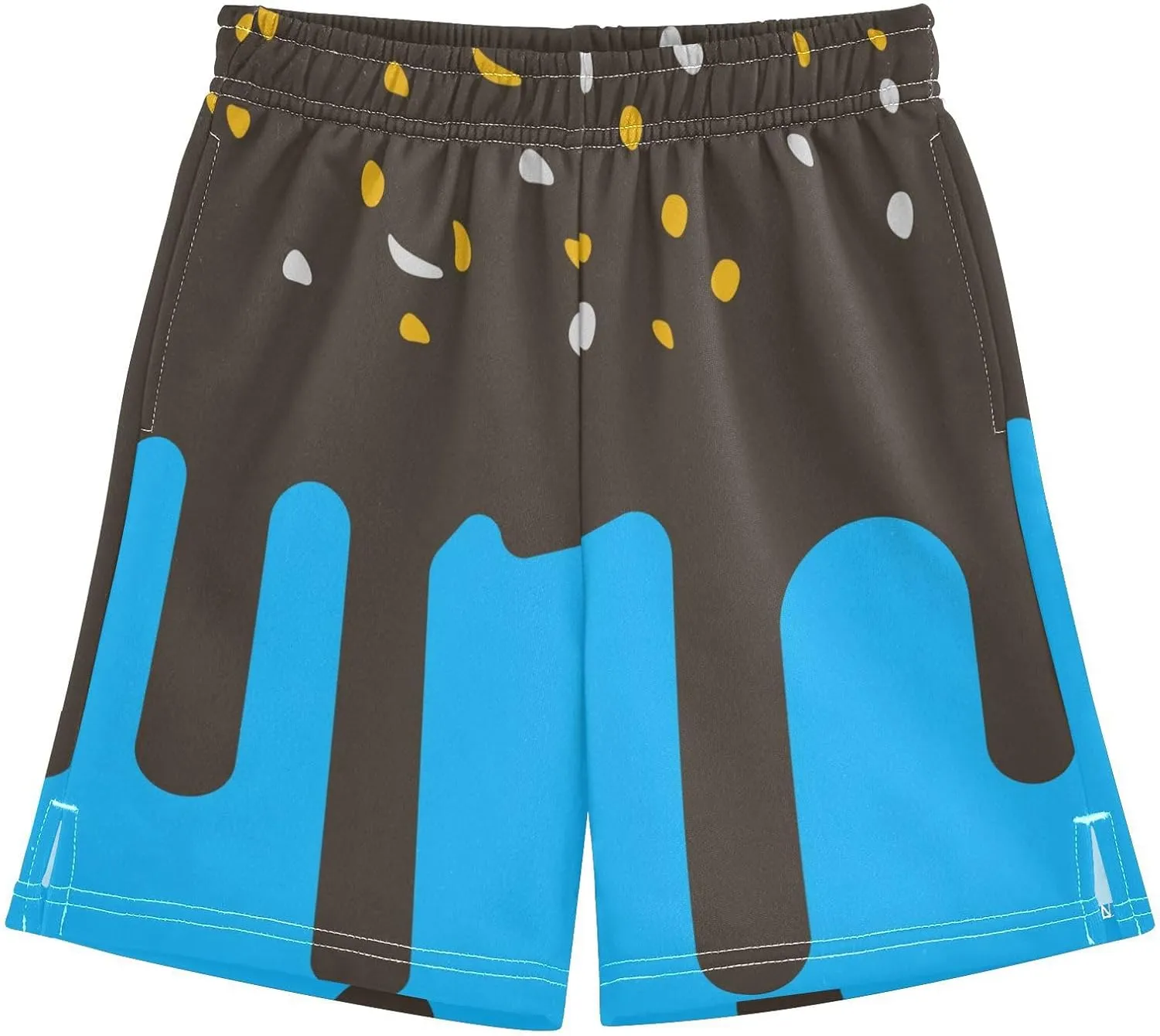 Boys Athletic Shorts Size 7-15 Boys' Casual Shorts with Pockets Elastic Waist Summer Kids Bottom for Sports Homewear