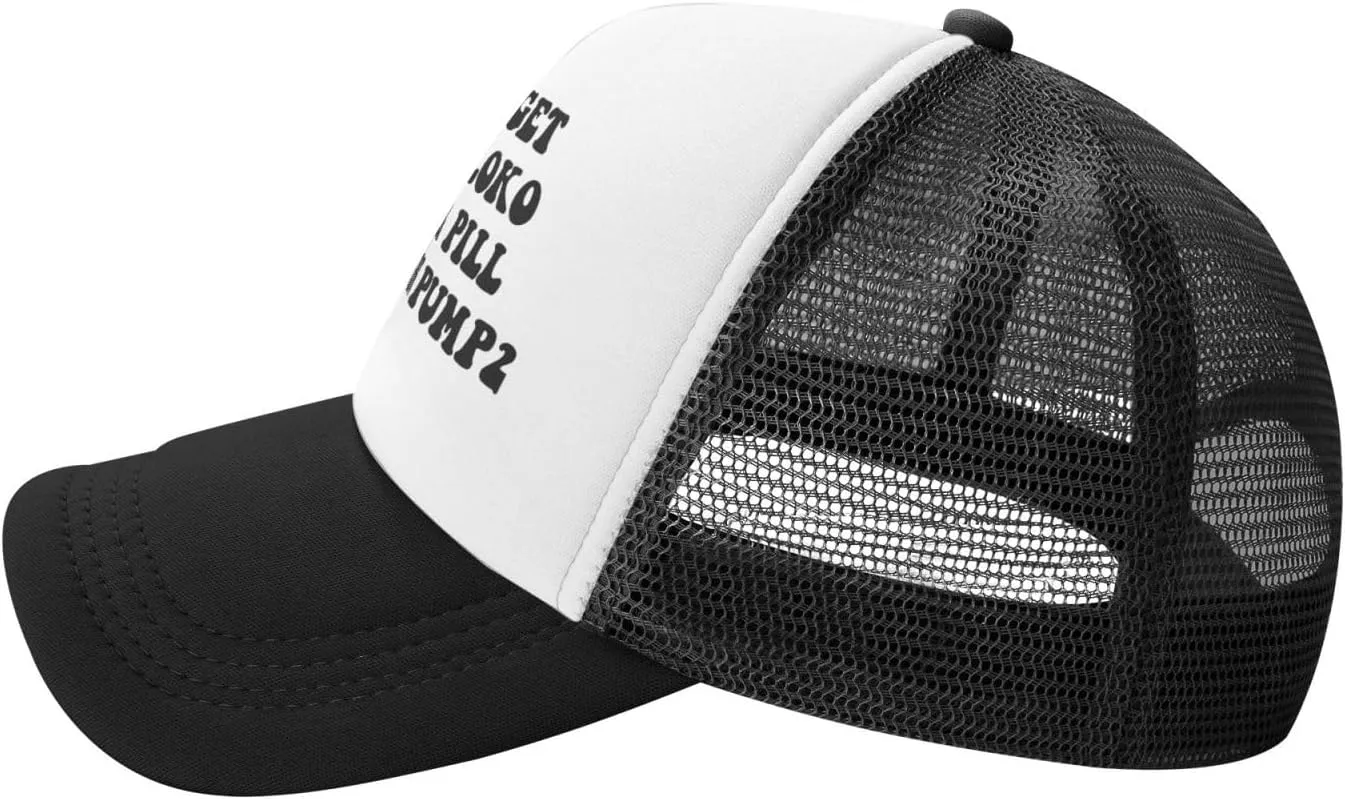 Buxtom Probably Gonna Clog Your Toilet Later Funny Adjustable Mesh Trucker Hat Unisex Fishing Caps Men WomenBlack