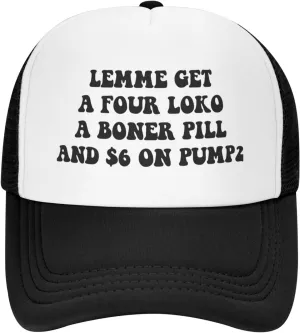 Buxtom Probably Gonna Clog Your Toilet Later Funny Adjustable Mesh Trucker Hat Unisex Fishing Caps Men WomenBlack