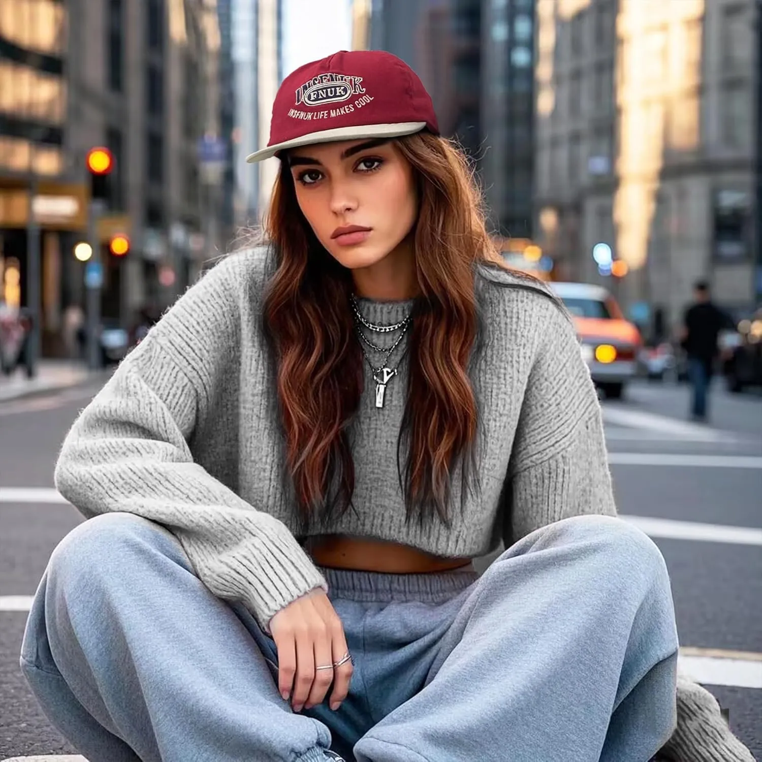 Croogo Fashion Snapback Trucker Hat Flat Brim Baseball Caps Urban Street Skateboard Hats Hip Hop Dancing Hat Vintage 90s Hats