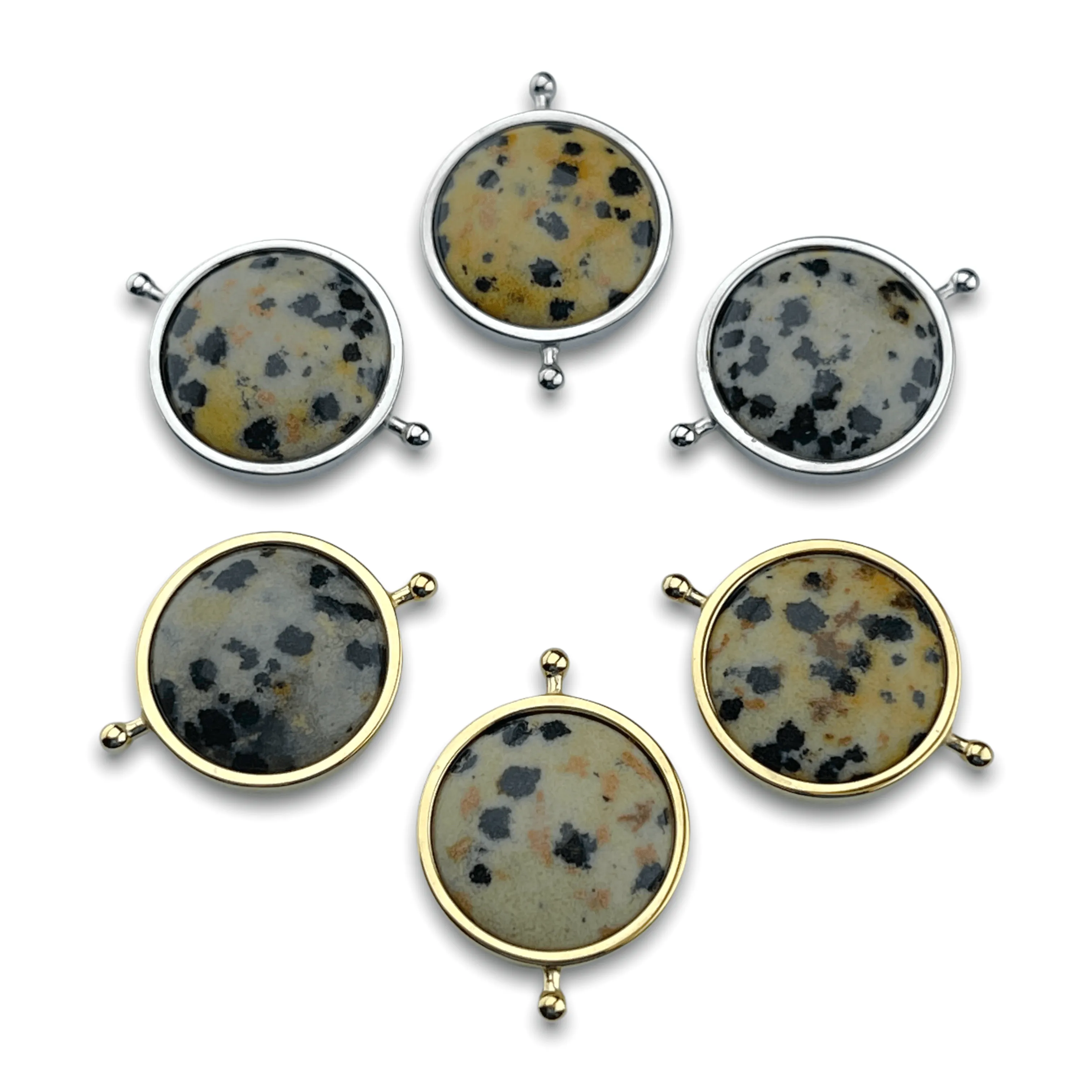 Dalmatian Jasper Round Crystal Element