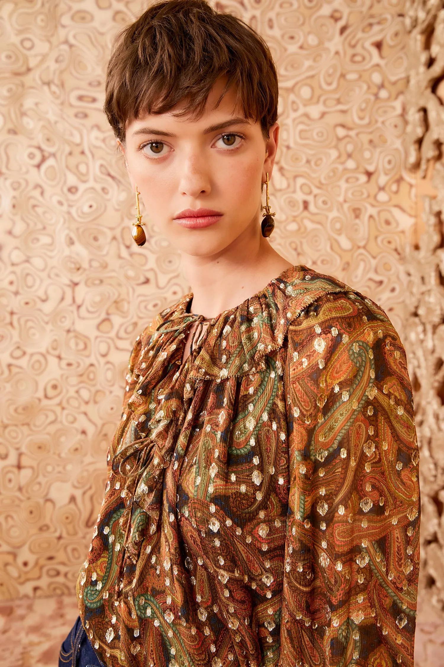Emilie Blouse - Tiger's Eye