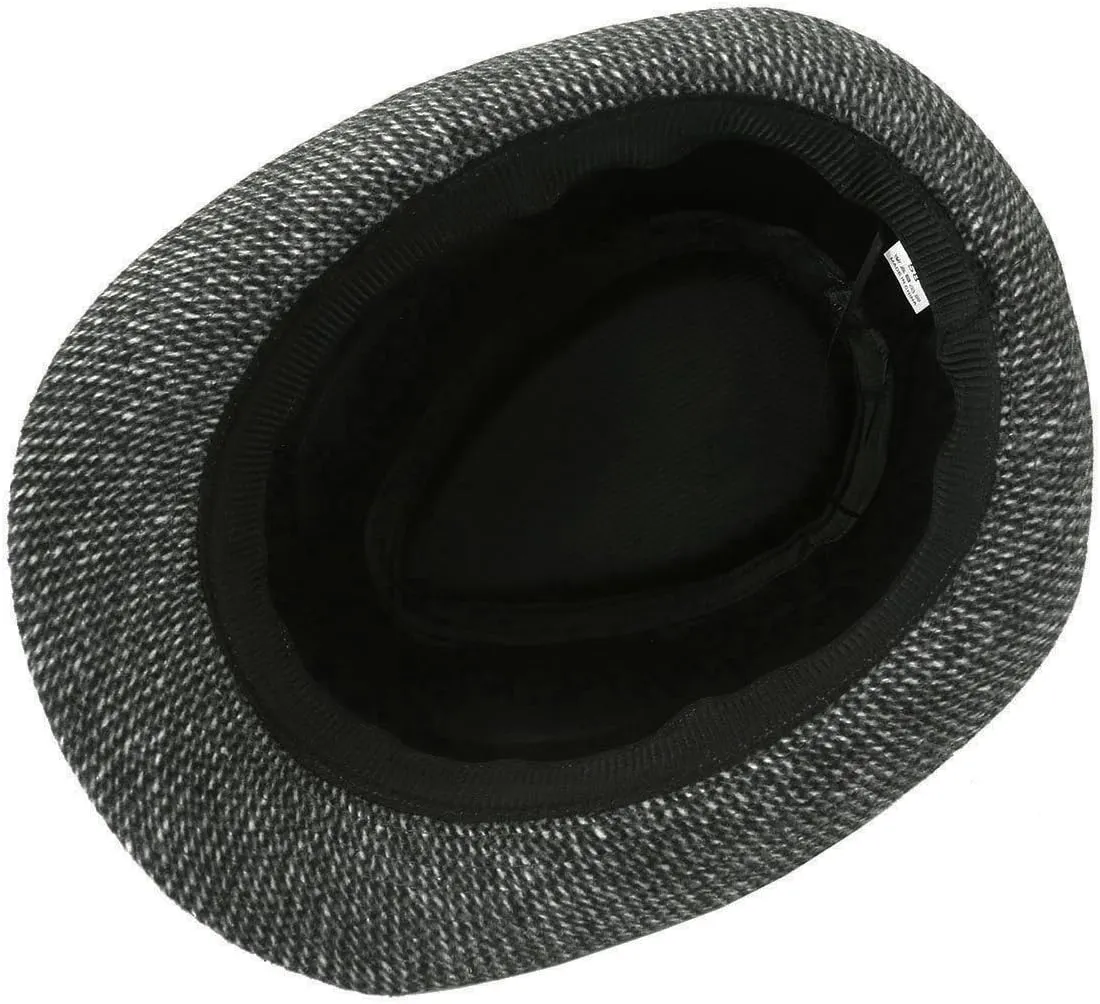 FALETO Unisex Classic 20s Trilby Fedora Hat with Band Casual Jazz Cap Manhattan