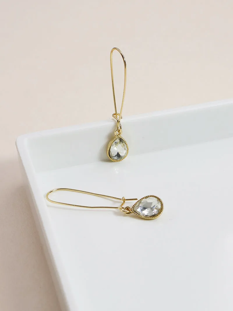 Fashionable Geometric Drop Earrings - Vienna Verve Collection