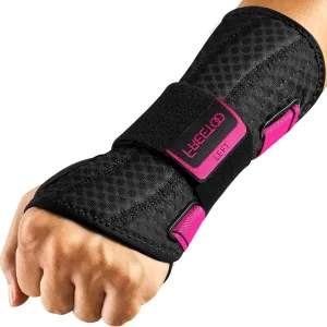 FREETOO Left Hand Wrist Brace Night Support, Wrist Splint for Tendonitis, Sprain, Strain, Noble Red(Left Hand, S/M:5.5"-7.4")