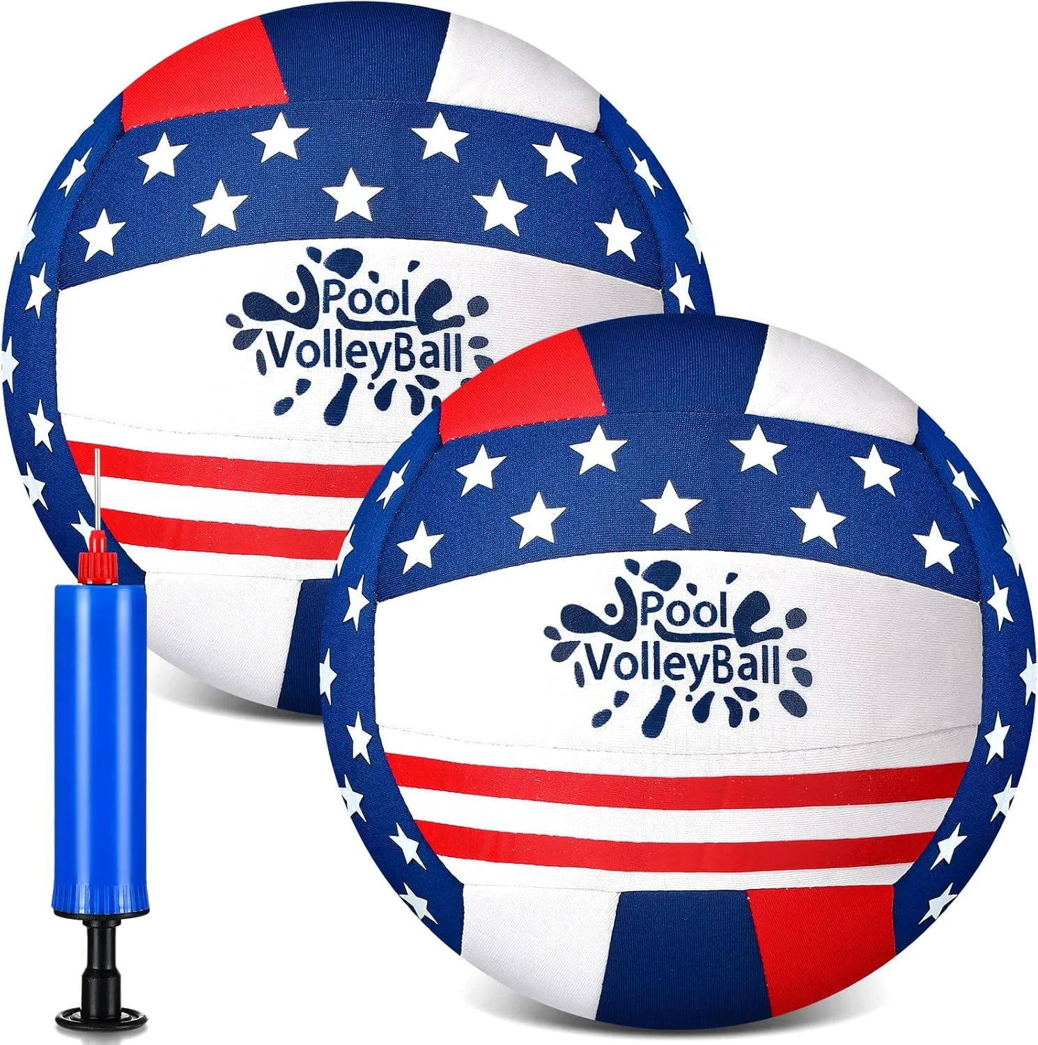 Honoson Pool Water Volleyball Size 5 Inflatable Waterproof Swimming Volleyball Soft Neoprene Water Balls with Pump for Outdoor Beach Pool Outdoor