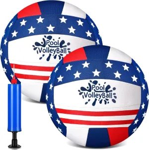 Honoson Pool Water Volleyball Size 5 Inflatable Waterproof Swimming Volleyball Soft Neoprene Water Balls with Pump for Outdoor Beach Pool Outdoor