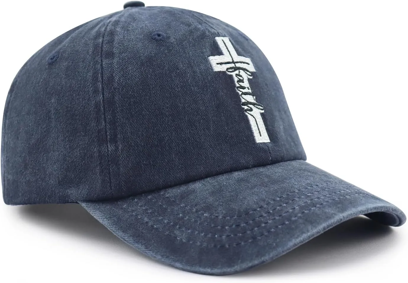 Jesus Cross Hat for Men Women, Funny Adjustable Cotton Embroidered Christian Religious Faith Baseball Cap