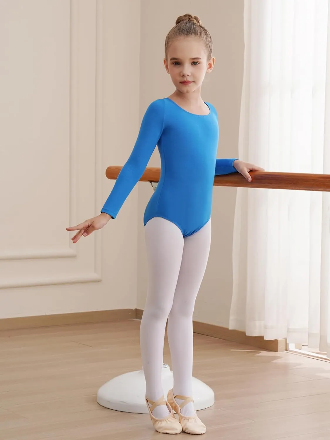 Leotards for Girls Long Sleeve Bodysuit Toddler Black Leotard Ballet Unitard Gymnastics Kids Dance Shirt