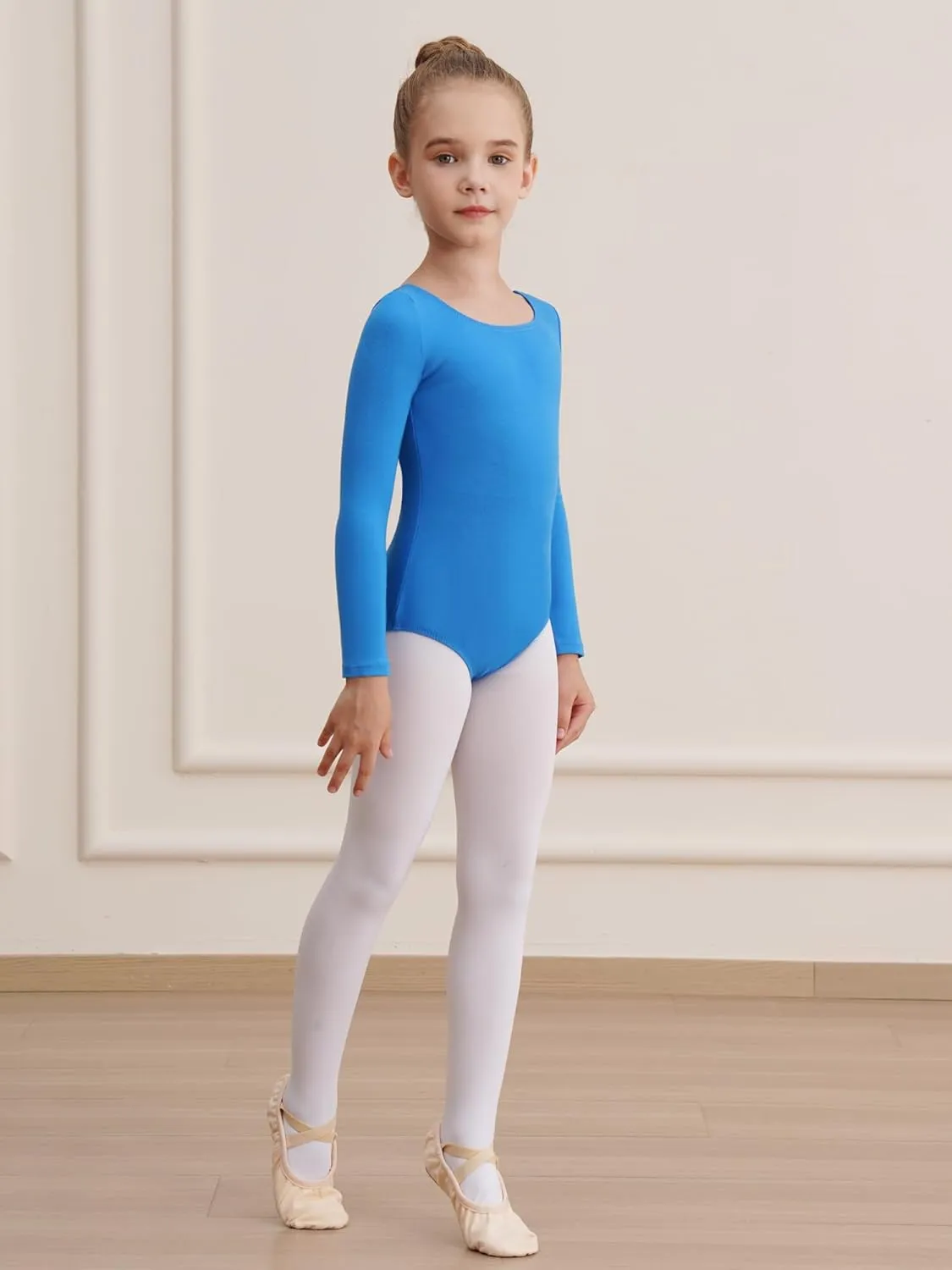 Leotards for Girls Long Sleeve Bodysuit Toddler Black Leotard Ballet Unitard Gymnastics Kids Dance Shirt