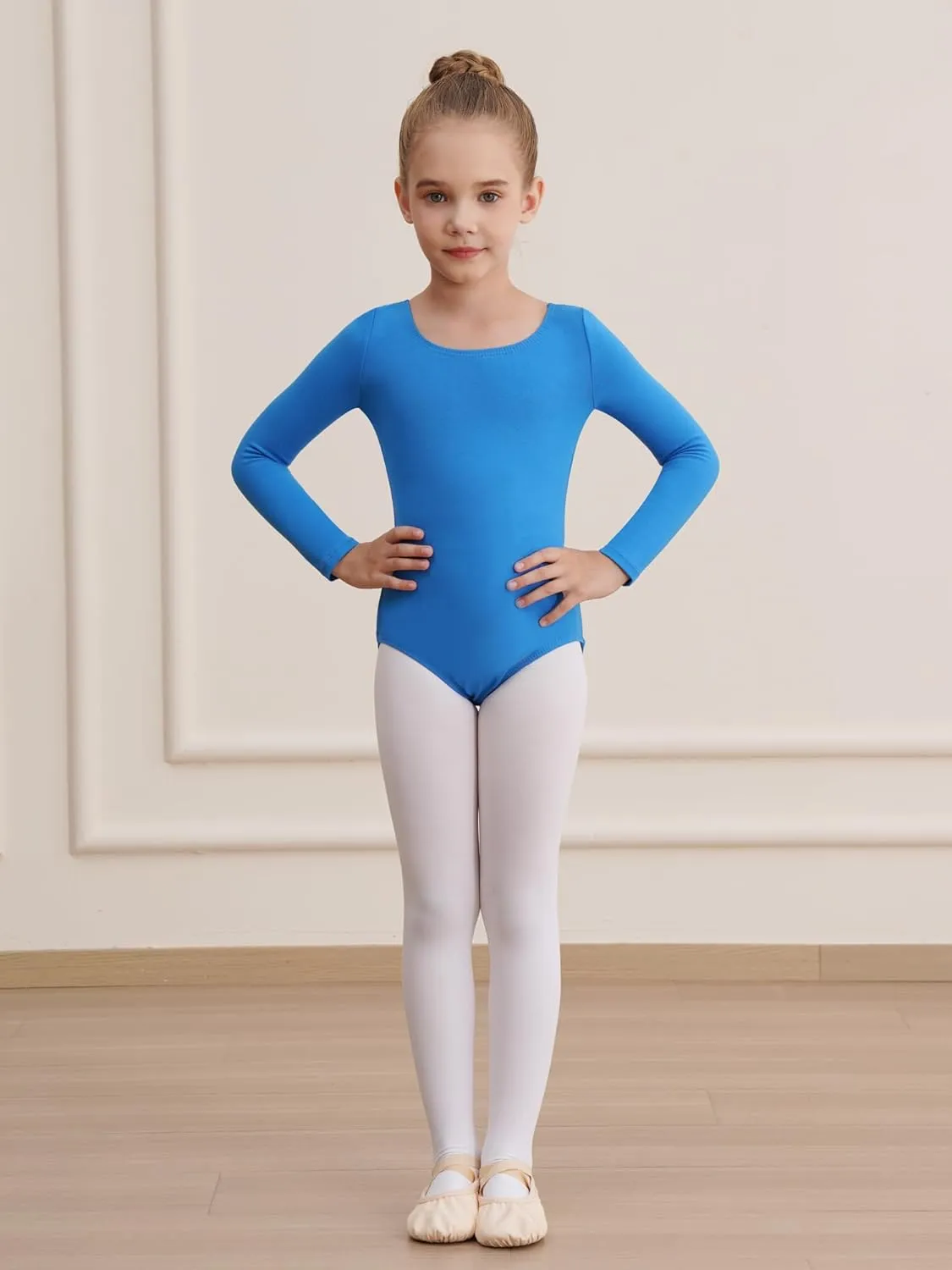 Leotards for Girls Long Sleeve Bodysuit Toddler Black Leotard Ballet Unitard Gymnastics Kids Dance Shirt