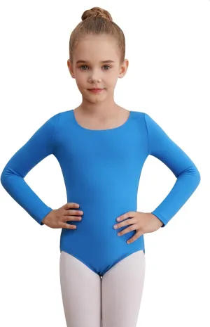 Leotards for Girls Long Sleeve Bodysuit Toddler Black Leotard Ballet Unitard Gymnastics Kids Dance Shirt