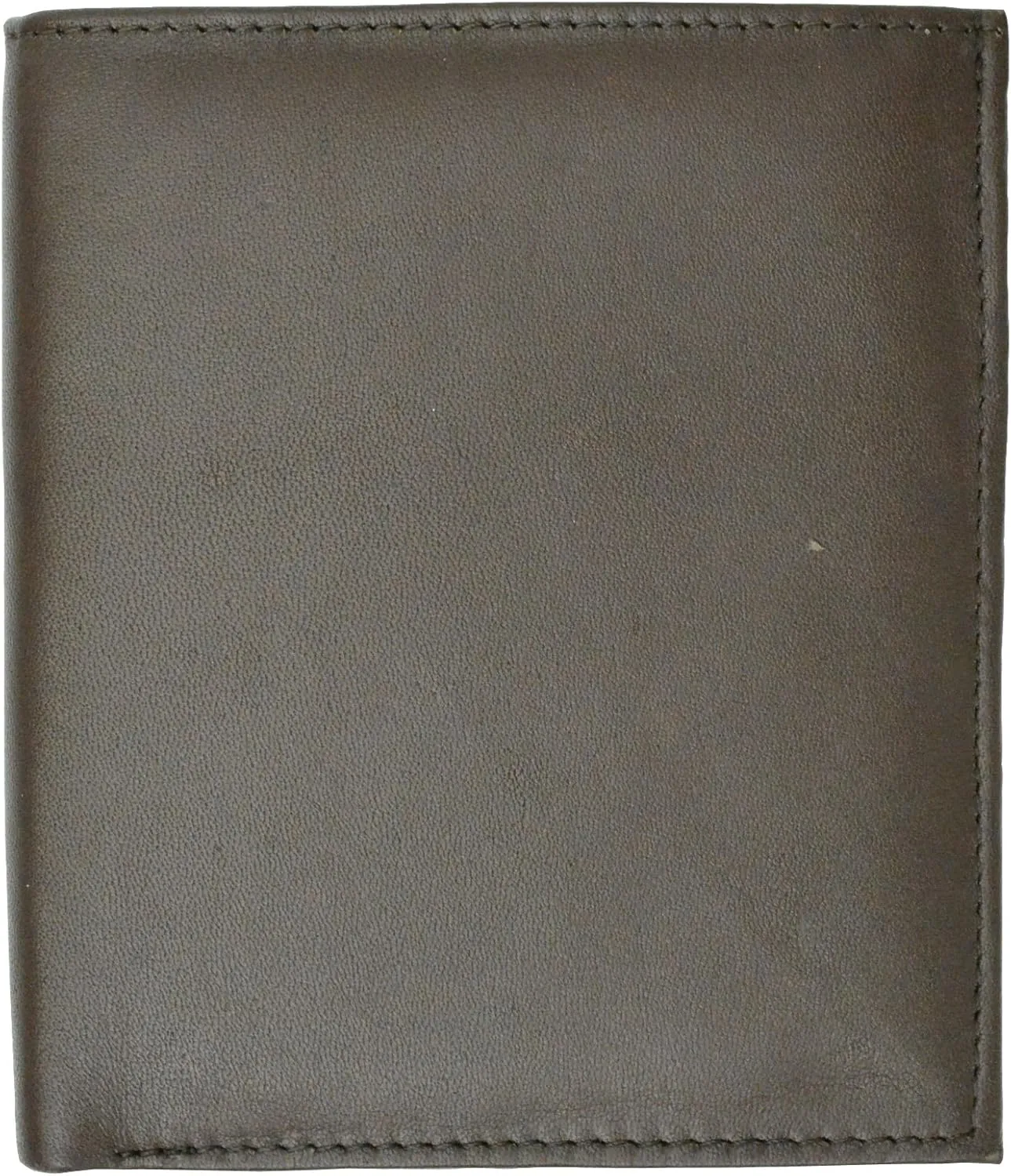MARSHAL RFID Blocking Bifold Hipster Credit Card Wallet Premium Lambskin Leather (Brown)