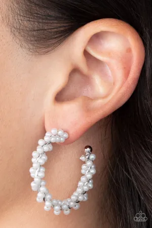 Paparazzi Earring ~ Yacht Royale - White