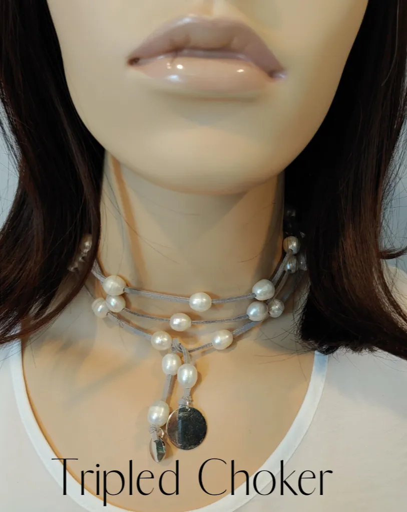 Pearl Lariat Necklace in 12 Colors