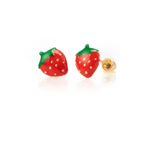 Petite Children's Strawberry Studs