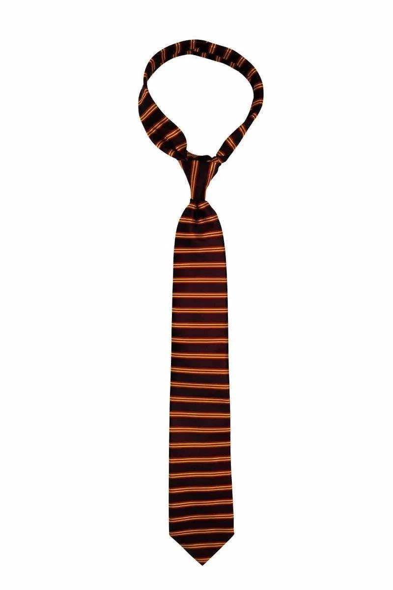 Ruby Red Horizontal Striped Tie