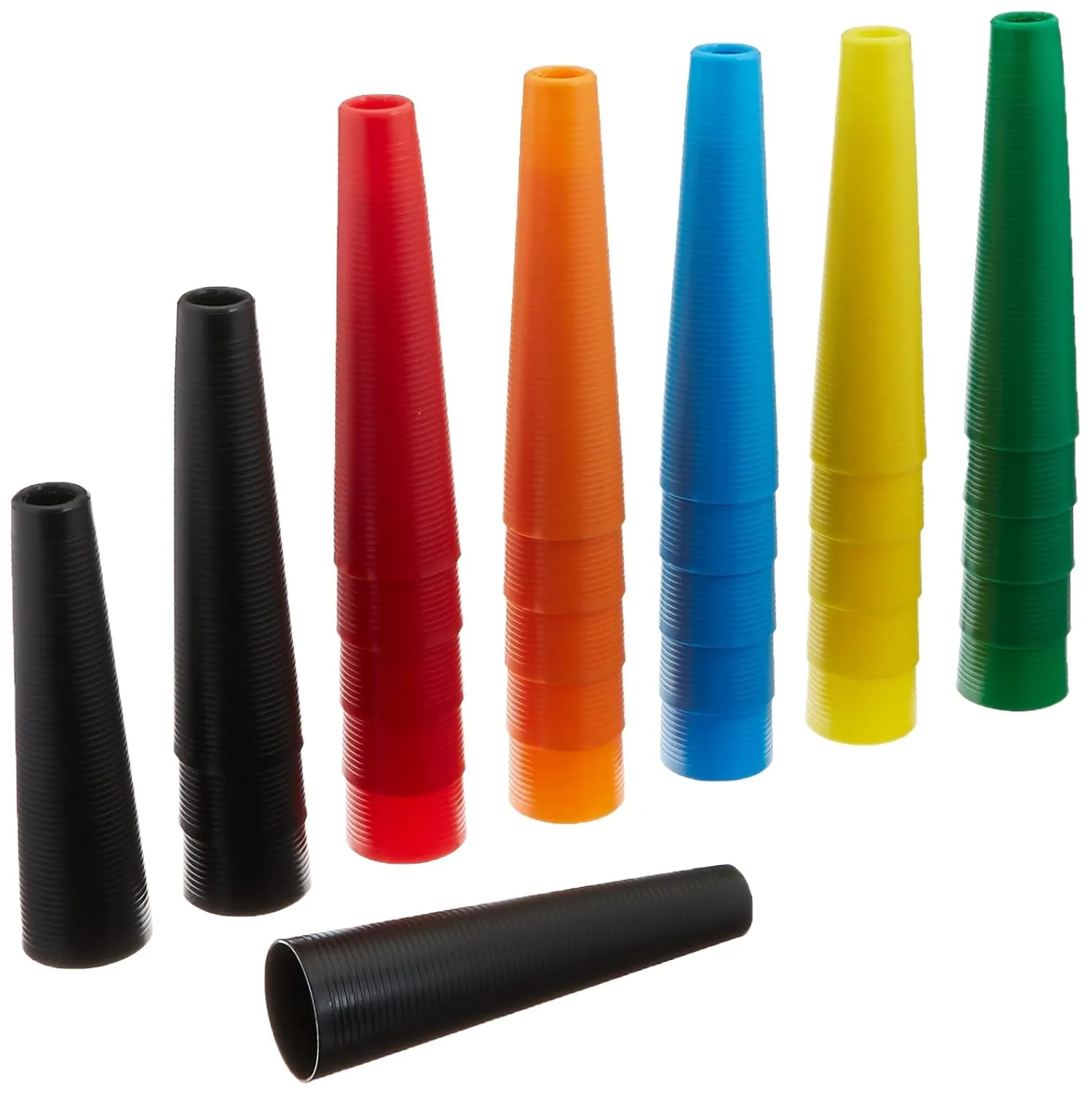 Sammons Preston Plastic Small Stack Cones, Medical Rehabilitation and Activity Exercise for Recovery, Functional Hand Therapy for Upper Extremity, Hand-EyeCoordination, Set of 30