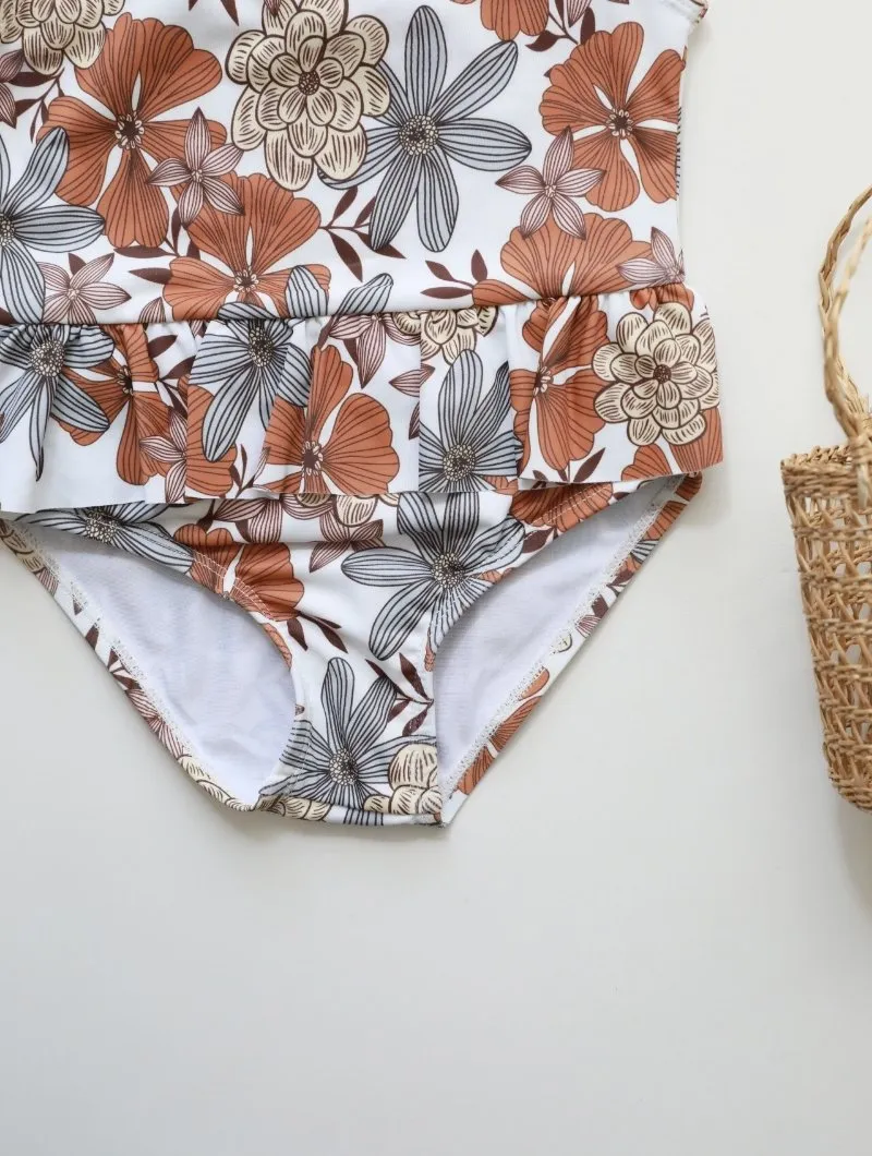 Toddler/Kid Girl Mix Patterns One-Piece Swimsuit (6 Designs)