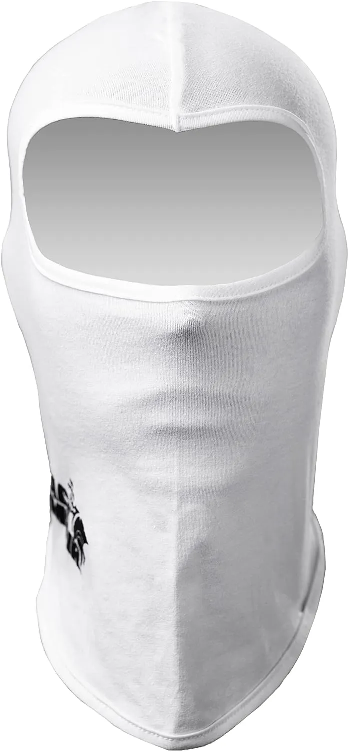 TRACK ARMOUR] Racing Head Sock Balaclava for Auto and Motorcycle Racing White Color TAHS-WT