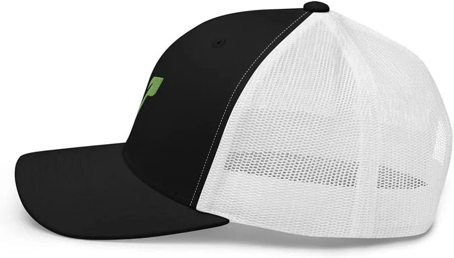 V for Vegan Veganism Embroidered Trucker Hat Cap Clothing Gift