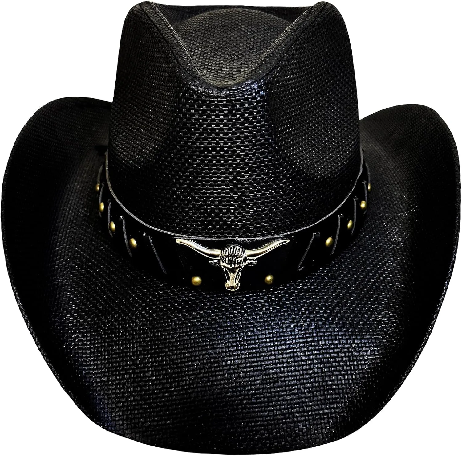 Western Cowboy Hat Features Wide Brim for Sun Protection Belt Buckle, Stylish Perfect for Outdoor Adventures & Casual Wear