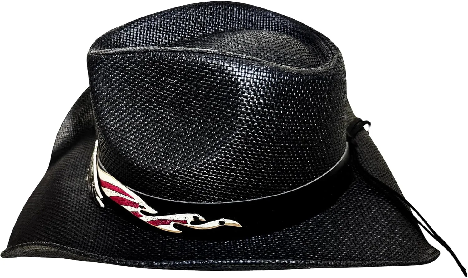 Western Cowboy Hat Features Wide Brim for Sun Protection Belt Buckle, Stylish Perfect for Outdoor Adventures & Casual Wear