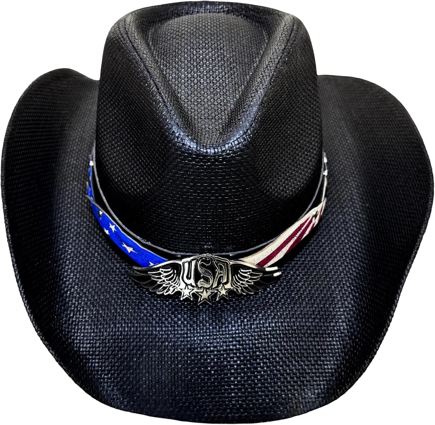 Western Cowboy Hat Features Wide Brim for Sun Protection Belt Buckle, Stylish Perfect for Outdoor Adventures & Casual Wear