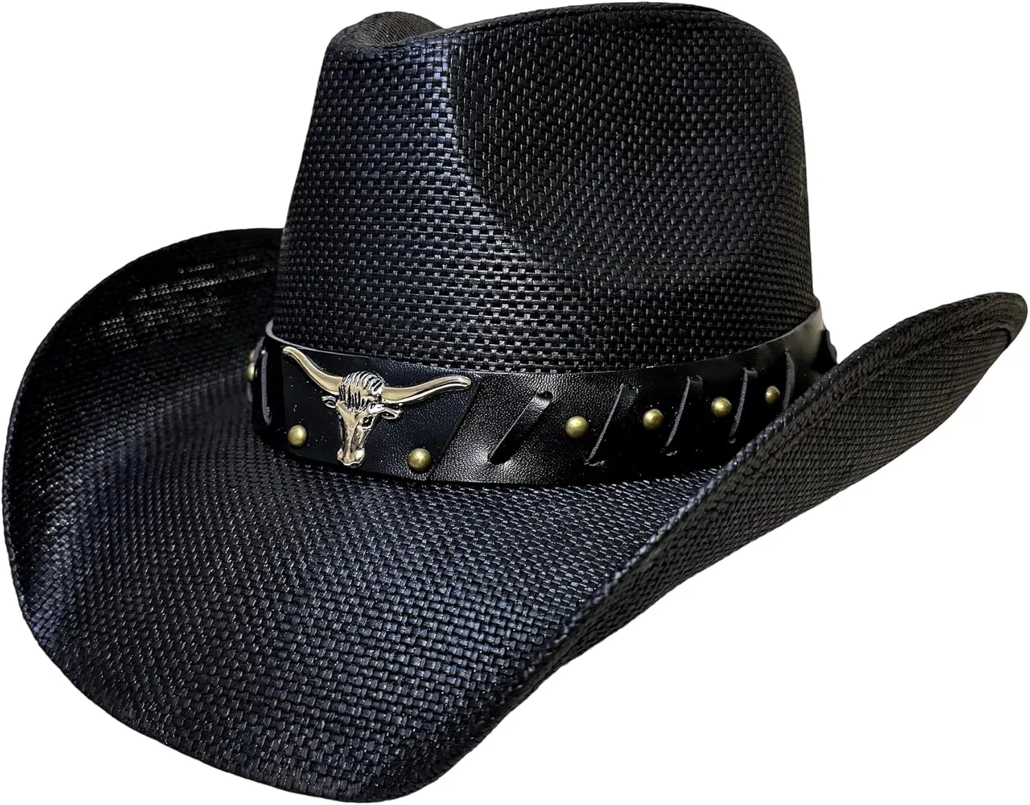 Western Cowboy Hat Features Wide Brim for Sun Protection Belt Buckle, Stylish Perfect for Outdoor Adventures & Casual Wear