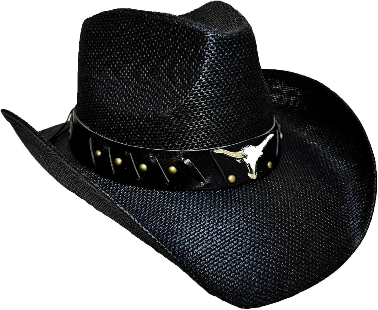 Western Cowboy Hat Features Wide Brim for Sun Protection Belt Buckle, Stylish Perfect for Outdoor Adventures & Casual Wear