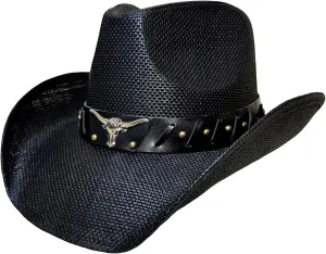 Western Cowboy Hat Features Wide Brim for Sun Protection Belt Buckle, Stylish Perfect for Outdoor Adventures & Casual Wear