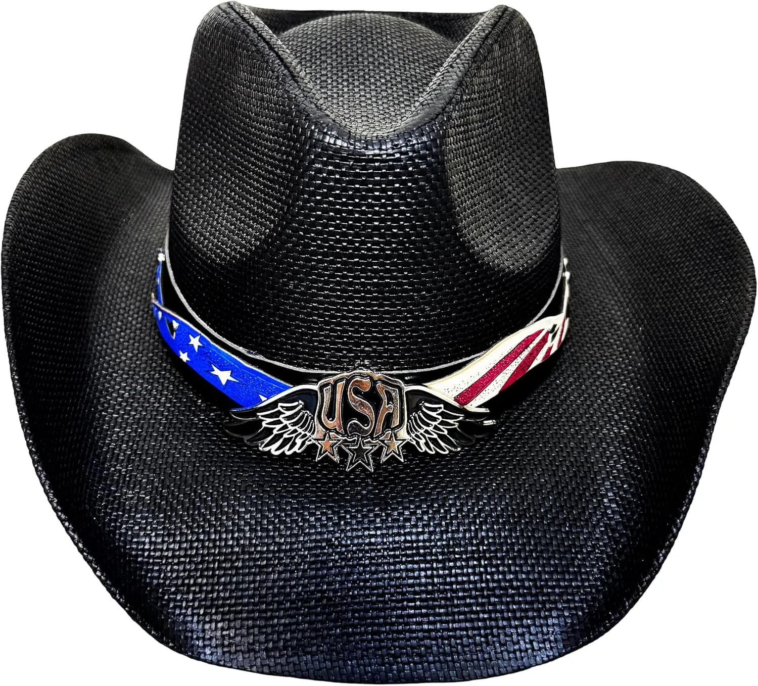Western Cowboy Hat Features Wide Brim for Sun Protection Belt Buckle, Stylish Perfect for Outdoor Adventures & Casual Wear